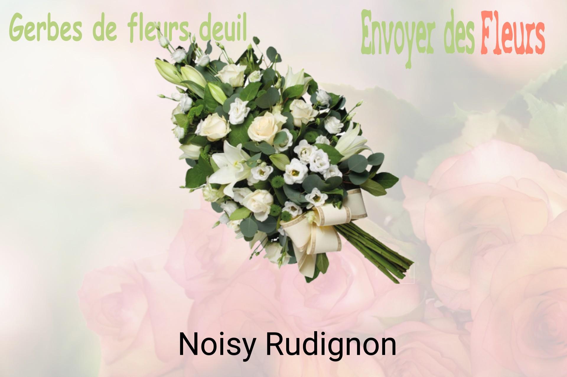 Gerbe de fleurs de deuil livrée à Noisy-Rudignon